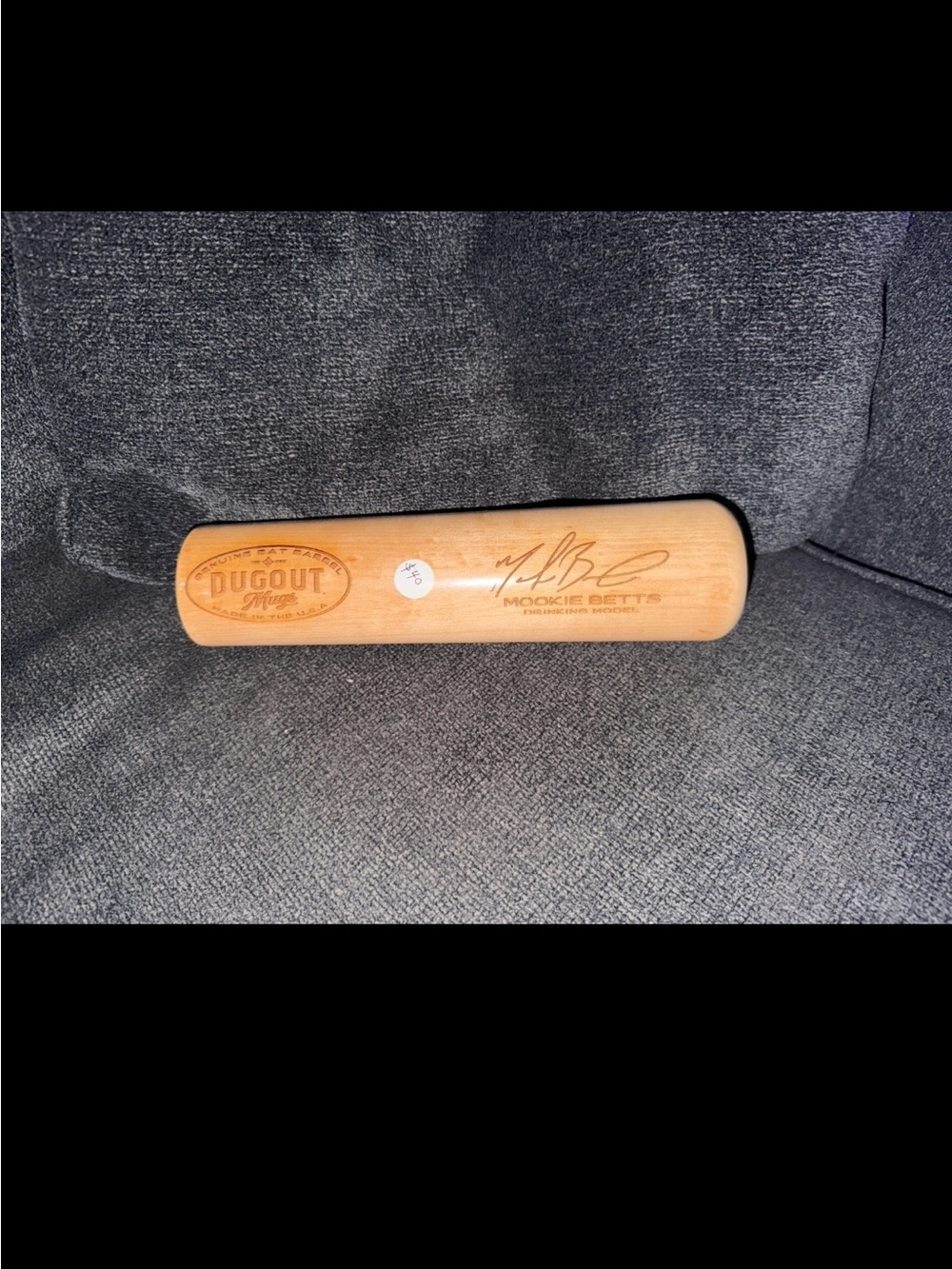 Mookie Betts Signature Dugout Mini Bat - Natural Wood